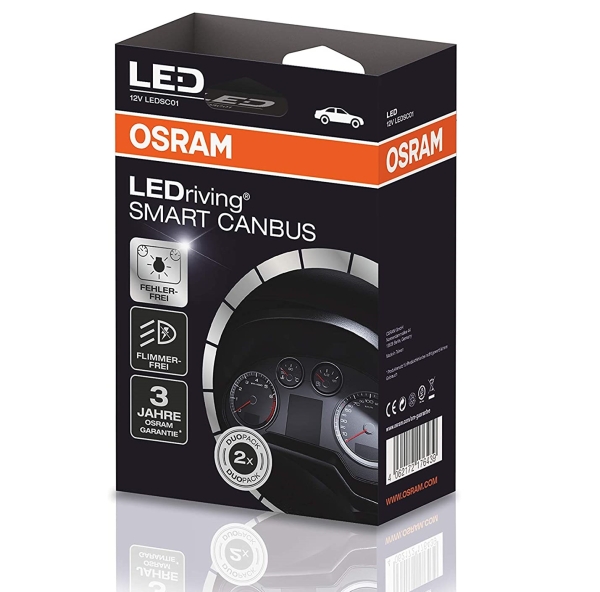 OSRAM LEDriving Smart Canbus SC01 Lastwiderstand für LED H7 Nachrüstlampe 2er-Set