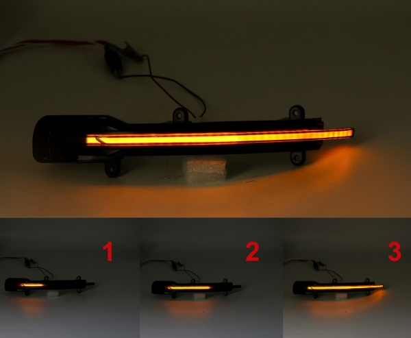 Dynamische Led Spiegelblinker schwarz für Audi Q7 2009-2015