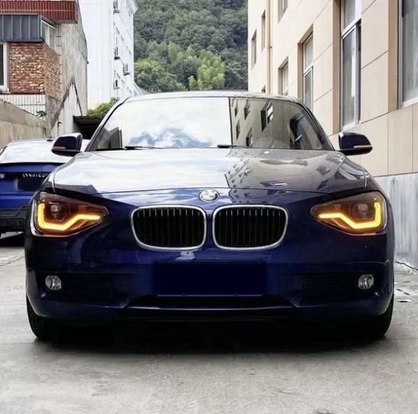 Voll-Led Scheinwerfer für BMW F20 F21 Bj. 11-15 schwarz Startanimation dynamischer Blinker