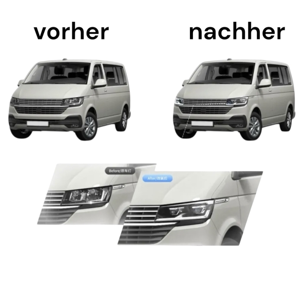 VOLL-LED Scheinwerfer für VW T6.1 Bus ab 2019 dynamischer Blinker Led Tagfahrlicht