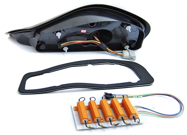 Led Rückleuchten für Porsche Boxster 986 96-04 schwarz rot smoke Laufblinker JY
