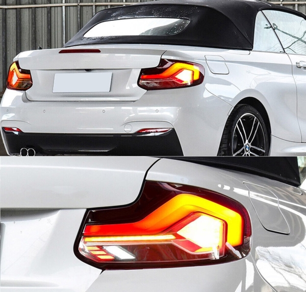 Led Rückleuchten für BMW F22 F23 M2 F87 Bj 13-21 schwarz rot Heckleuchten