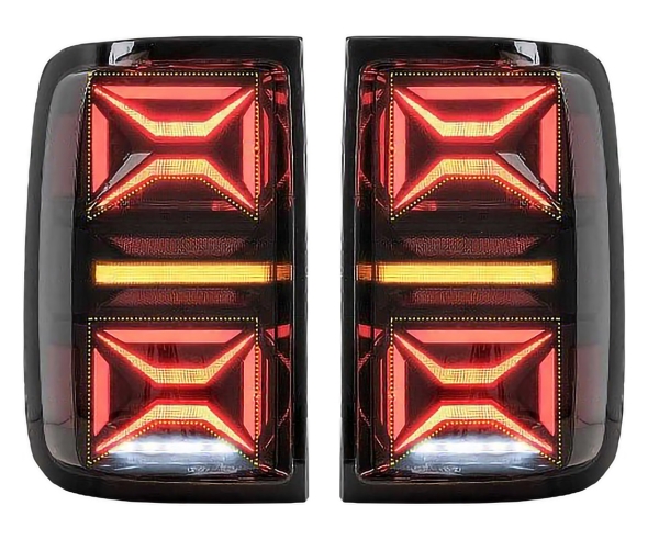 VOLL LED Rückleuchten für VW Amarok 10-22 mit dynamischem Blinker schwarz smoke