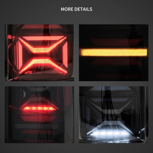 VOLL LED Rückleuchten für VW Amarok 10-22 mit dynamischem Blinker schwarz smoke