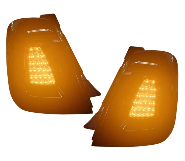 LED Rückleuchten für Fiat 500 Bj 15-24 dunkelrot Heckleuchten Set links rechts