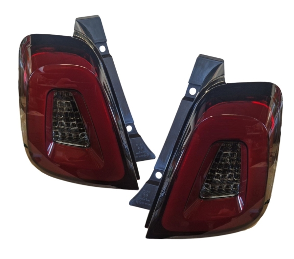 LED Rückleuchten für Fiat 500 Bj 15-24 dunkelrot Heckleuchten Set links rechts
