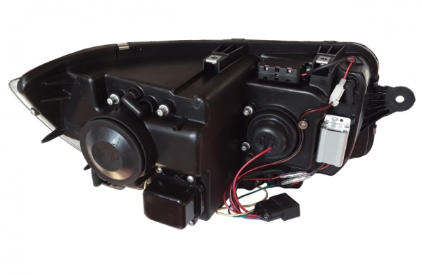 Scheinwerfer für VW T6 15-19 Led Tagfahrlicht dynamischer Blinker schwarz V2