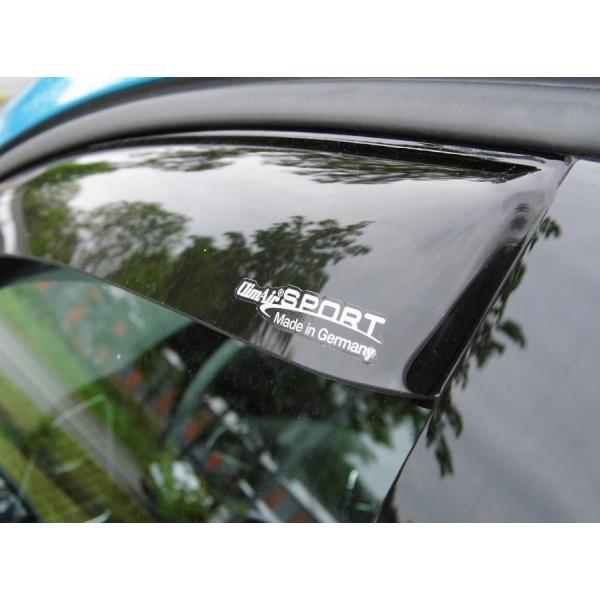 ClimAir WINDABWEISER REGENABWEISER schwarz vorn für VW Golf Sportsvan 2014+ 3882D mit ABE