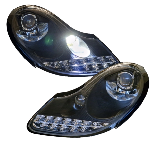 RHD headlights for Porsche 911 / 996 96-04 led positionlight led indicator black