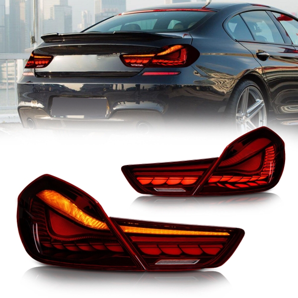 OLED Rückleuchten für BMW 6er 10-17 F06 F12 F13 Startanimation dynamischer Blinker dunkelrot
