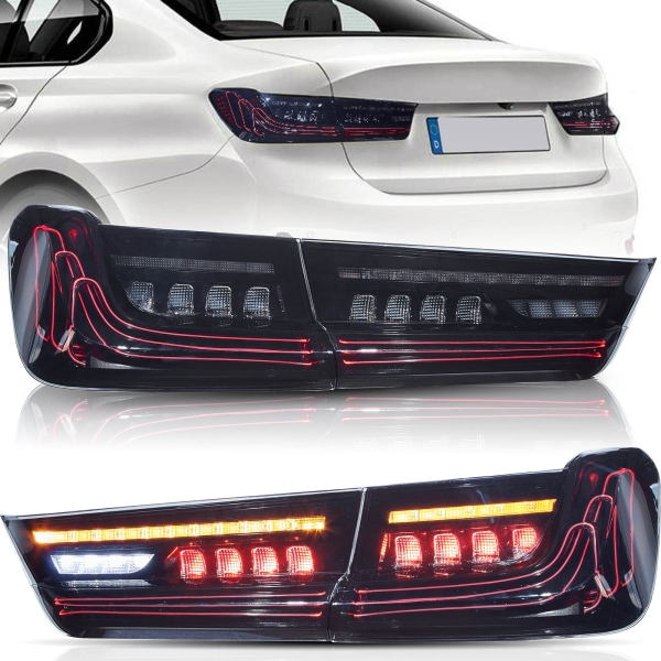 LaserLINE Led Rückleuchten für BMW G20 3er ab 2019 Limousine dynamisch schwarz smoke