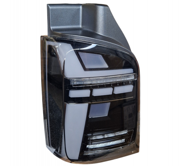Voll Led Rückleuchten für VW T5 2003-2015 schwarz T6.1-Design dynamischer Blinker sequentieller Start