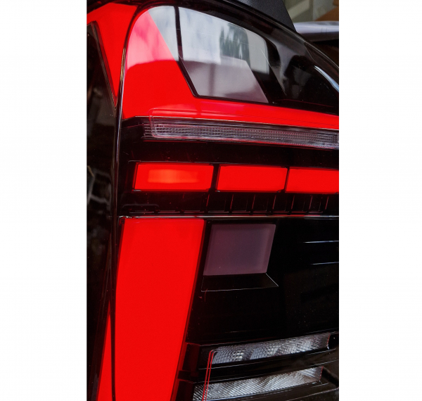 Voll Led Rückleuchten für VW T5 2003-2015 schwarz T6.1-Design dynamischer Blinker sequentieller Start