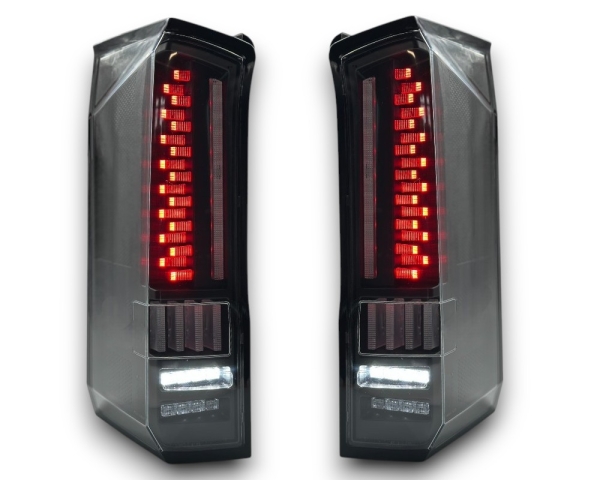 Voll LED Rückleuchten für MAN TGE ab 2016 schwarz smoke dynamischer Blinker