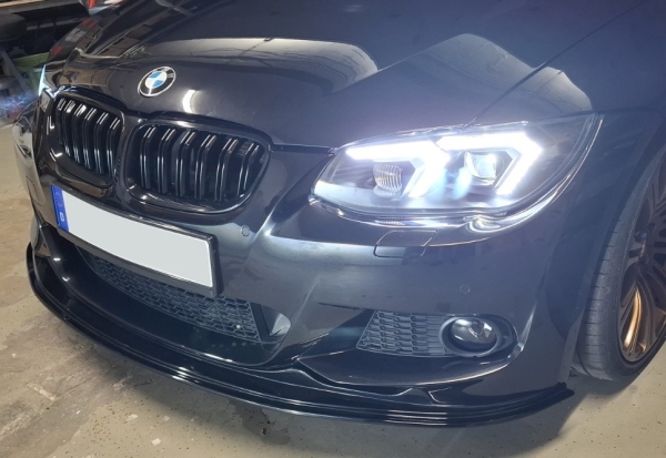 LED DRL Xenon Scheinwerfer für BMW E92 E93 LCI 03/2011-2013 schwarz ohne AFS