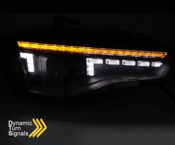 VOLL Led Scheinwerfer schwarz für Audi A5 12-16 mit orig. Halogen dynamischer Blinker