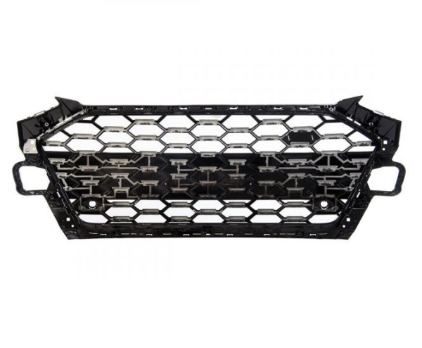 Frontgrill für Audi A4 B9 S-Line 2019+ Facelift Kühlergrill Wabengrill Grill ohne Emblem schwarz glänzend PCD