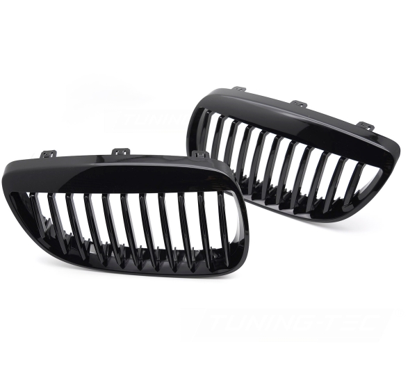 Frontgrill für BMW 3er E92 E93 07-10 schwarz Klavierlack