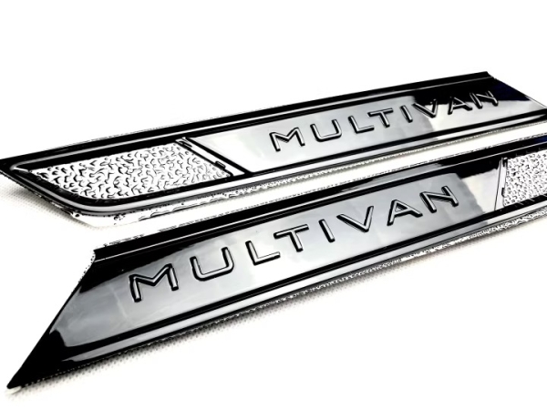 Original Plaketten-Set für VW T6.1 schwarz glänzend MULTIVAN
