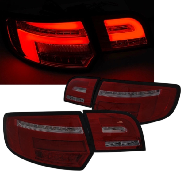 LED Rückleuchten für Audi A3 8P Sportback Bj 04-08 rot smoke 8V-Design