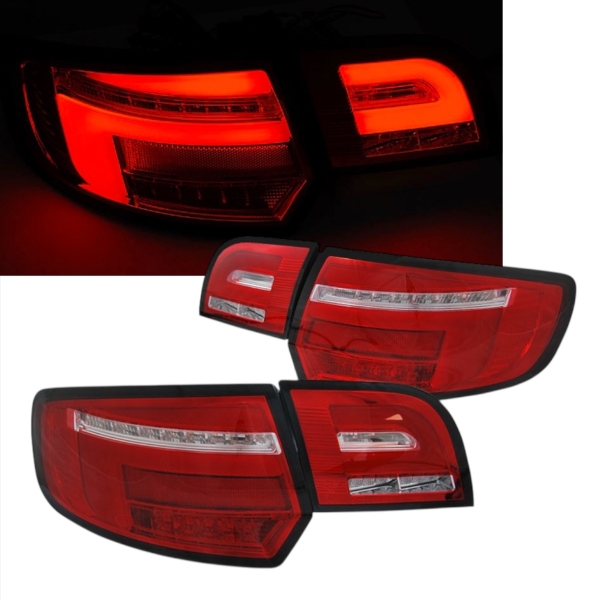 LED Rückleuchten für Audi A3 8P Sportback Bj 08-12 Facelift rot 8V-Design