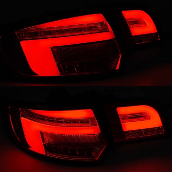 LED Rückleuchten für Audi A3 8P Sportback Bj 08-12 Facelift rot smoke 8V-Design