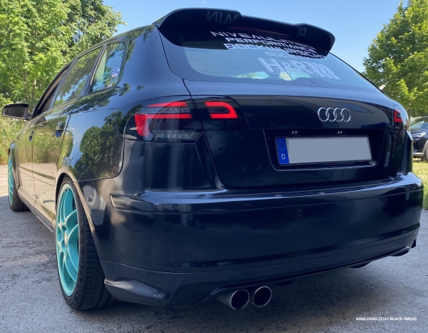 LED Rückleuchten für Audi A3 8P Sportback Bj 08-12 Facelift rot smoke 8V-Design