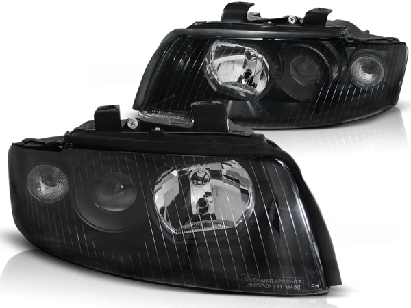 Upgrade Scheinwerfer für AUDI A4 8E B6 01-04 Xenon-Look schwarz