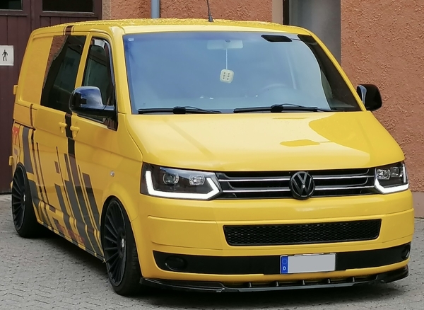 ABS Kühlergrill unten schwarz glänzend für VW T5 2009-2015 Facelift