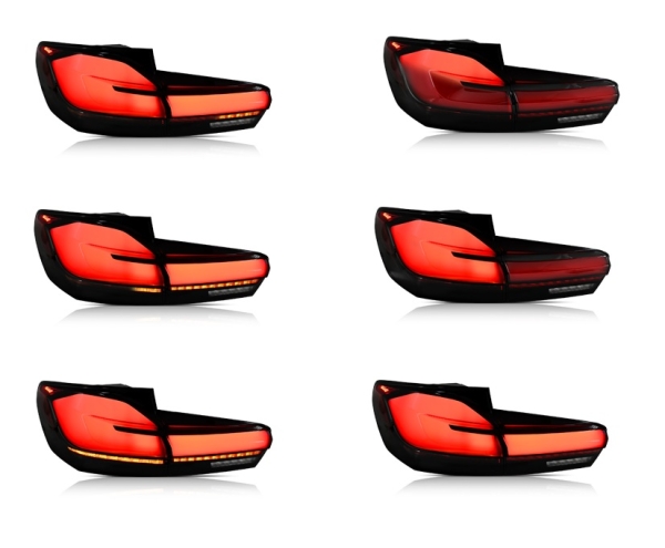 LED Rückleuchten für BMW F11 5er 10-17 Touring Startanimation dynamischer Blinker schwarz rot