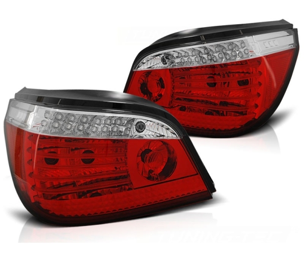 LED Rückleuchten für BMW E60 Limousine 03-07 rot chrom dynamischer Blinker Sonar