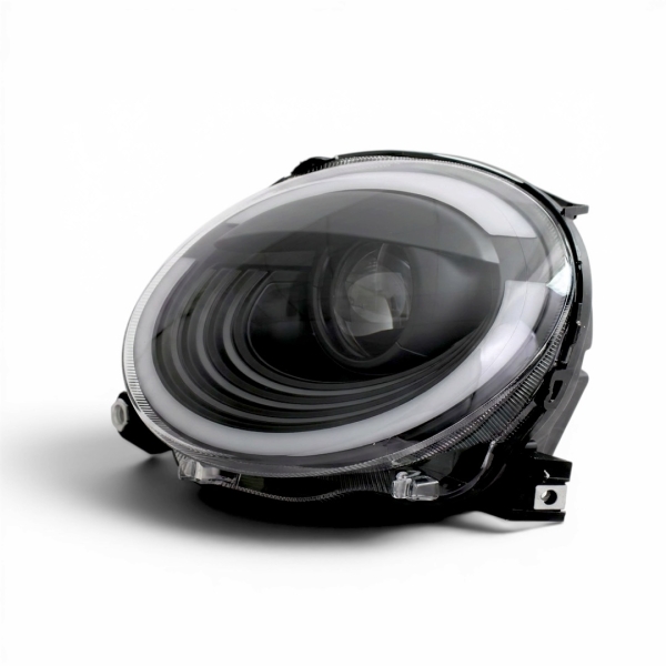 Voll-Led Scheinwerfer für Fiat 500 07-24 Led-Tagfahrlicht Led-Blinker schwarz für Xenon