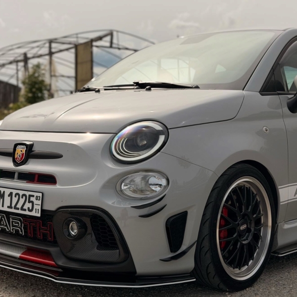 Voll-Led Scheinwerfer für Fiat 500 07-24 Led-Tagfahrlicht Led-Blinker schwarz für Xenon