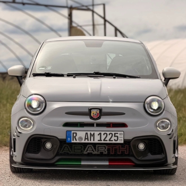 Voll-Led Scheinwerfer für Fiat 500 07-24 Led-Tagfahrlicht Led-Blinker schwarz für Xenon