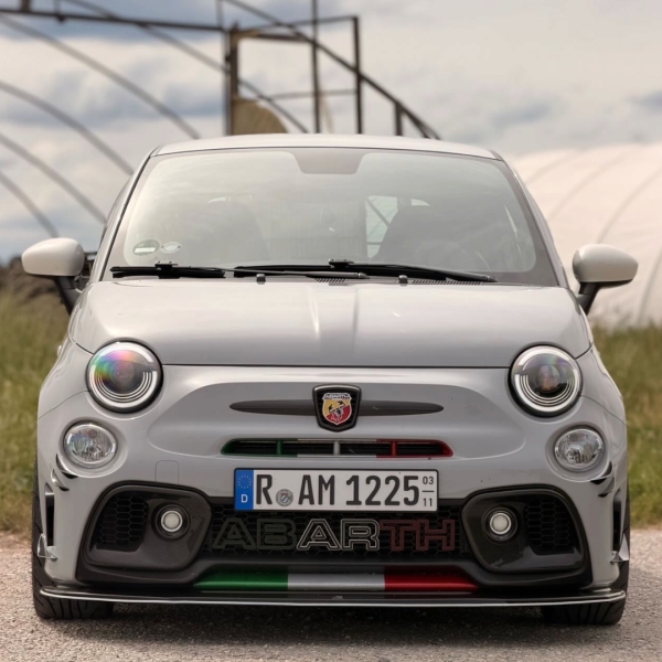 Voll-Led Scheinwerfer für Fiat 500 07-24 Led-Tagfahrlicht Led-Blinker schwarz für Xenon
