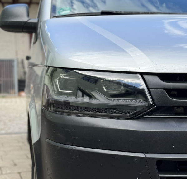 VOLL LED Scheinwerfer schwarz für VW T5 GP 09-15 statischer Blinker sequentieller Start