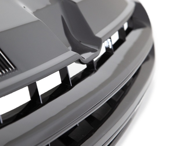 B-Ware ABS Kunststoff Frontgrill Kühlergrill schwarz ohne Emblem für VW T5 2009-2015 Facelift