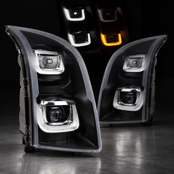 VOLL LED Scheinwerfer schwarz für VW Crafter 2006-2013 Led Tagfahrlicht Led Blinker