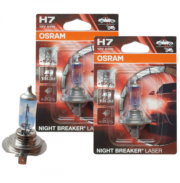 Osram Nightbreaker Laser Next Generation H7 12V 55W 2 Stück Blister