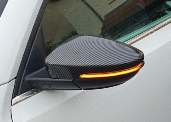 Dynamische Led Spiegelblinker schwarz für VW Golf 6 VI