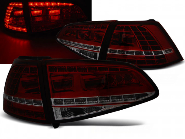 LED Rückleuchten für VW Golf 7 2013-2017 dynamischer LED Blinker rot smoke Sonar