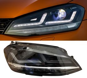 OSRAM LEDriving Scheinwerfer für VW GOLF 7 12-17 schwarz chrom für Xenon