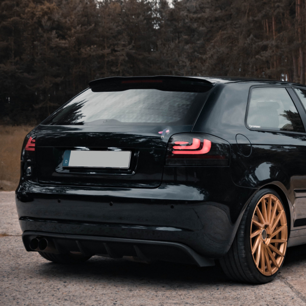 carDNA LED Rückleuchten für Audi A3 8P 3-Türer black/smoke schwarz DYNAMISCHER BLINKER