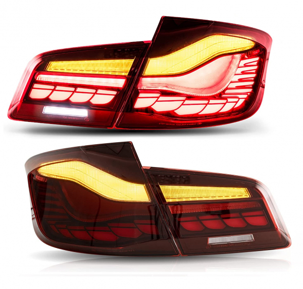 OLED Rückleuchten für BMW F10 Limousine 10-16 Heckleuchten Laufblinker rot VL