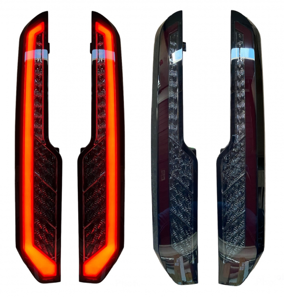 Lightbar LED Rückleuchten für Ford Tourneo Custom 2012+ schwarz smoke