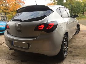 carDNA LED Rückleuchten für Opel Astra J 09+ schwarz rauch