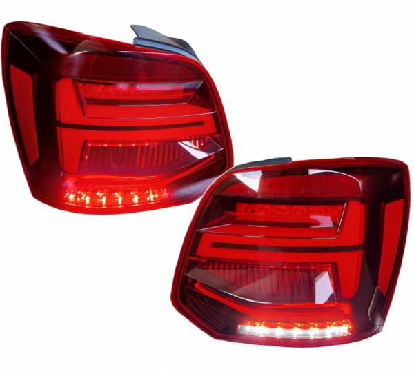 LED Rückleuchten für VW Polo 6R 6C 09-17 rot dynamischen Blinker VL