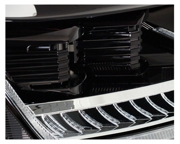 Scheinwerfer für VW T6 15-19 Led Tagfahrlicht dynamischer Blinker schwarz glänzend V1