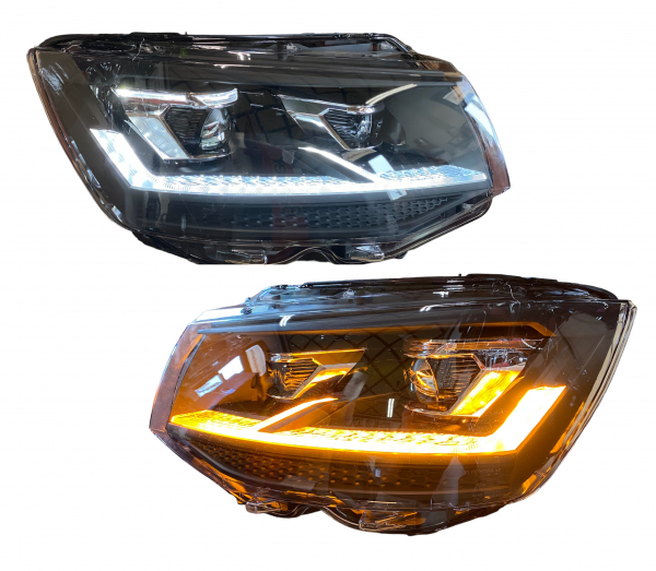 VOLL-LED Scheinwerfer für VW T6 15-19 Led Blinker Led Tagfahrlicht statisch
