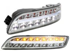 Led Rückleuchten für Porsche 911 997 + Led Blinker Nebelscheinwerfer Standlicht Seitenblinker chrom